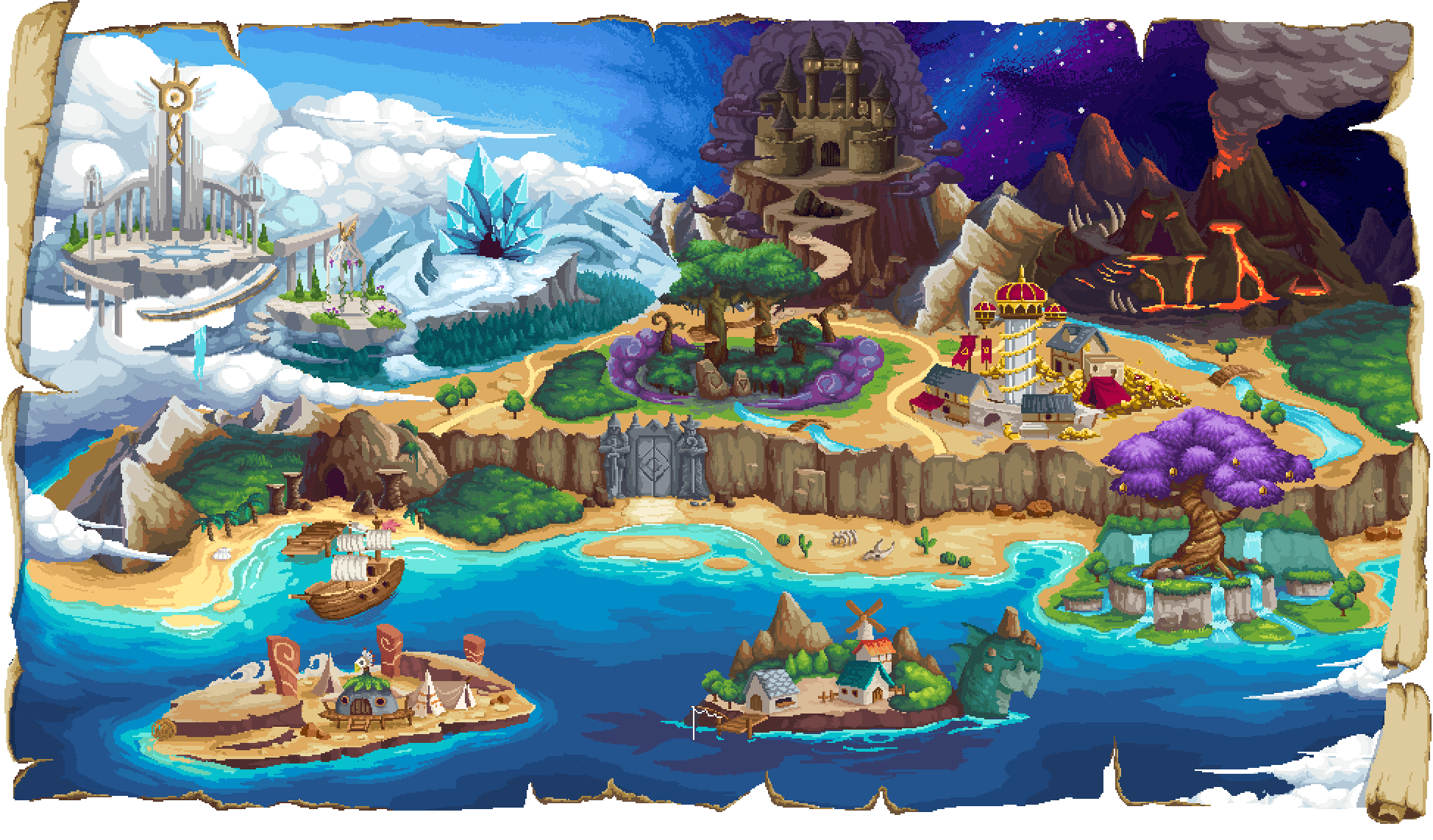Map of Spirit Mancer game