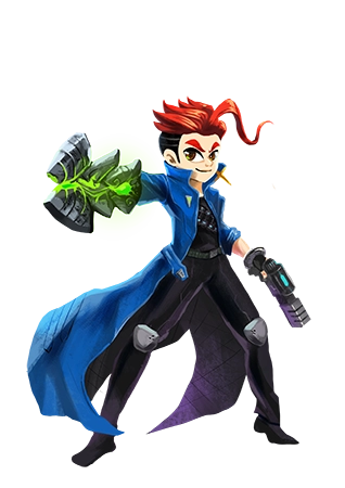 Sebastien  is a demon hunter in Spirit Mancer game
